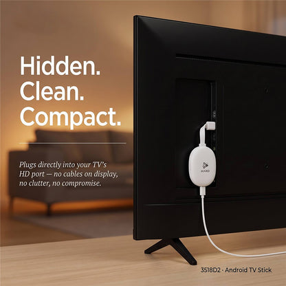 HAKO 2+16GB Android 14.0 TV Stick RK3518 Quad-Core 4K WiFi 6 Bluetooth-Compatible 5.4 with Remote