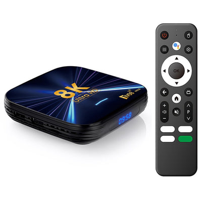 TV98 H618 4+32GB Android 14.0 TV Box 8K Ultra HD Dual Band WiFi Streaming Media Player for Home Entertainment