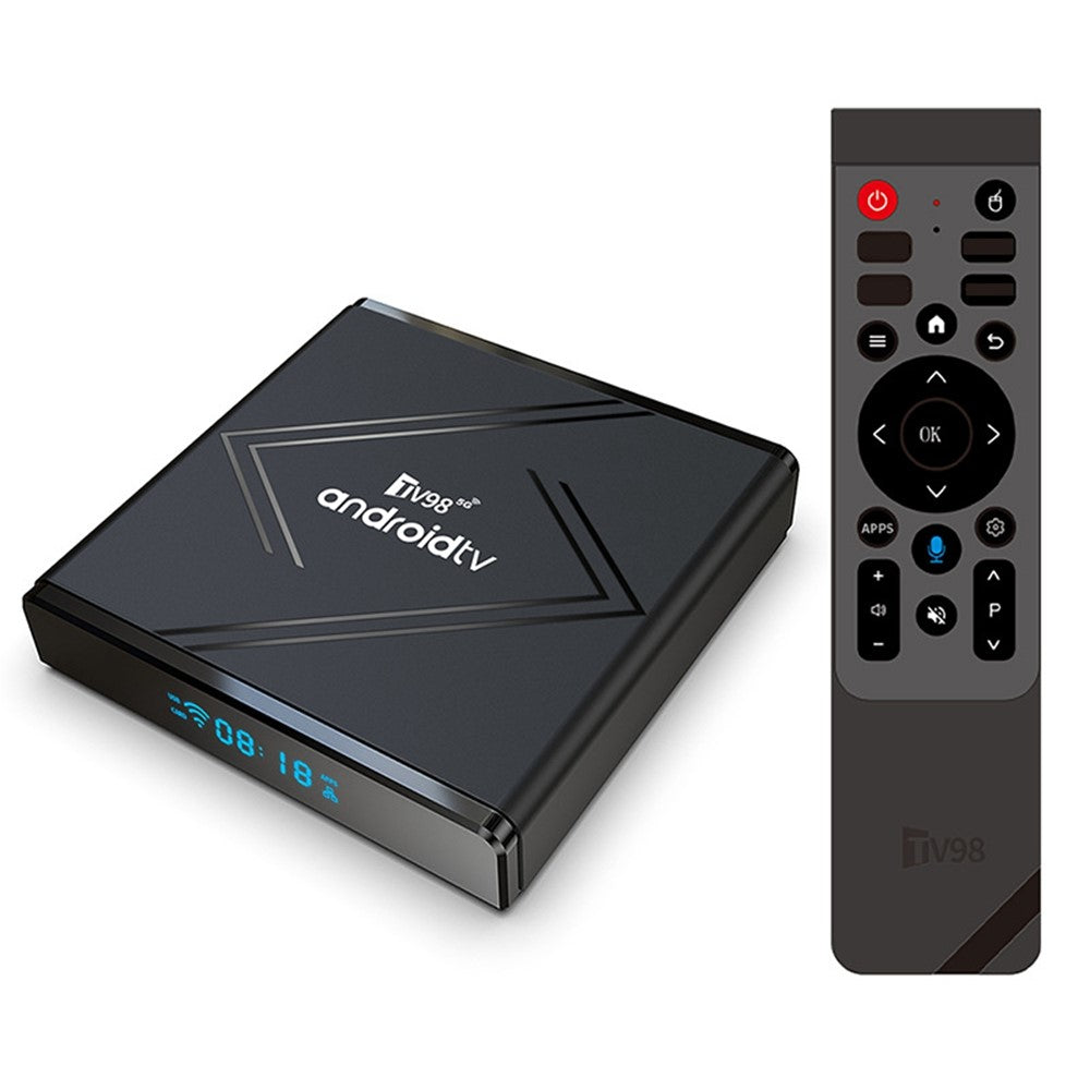 TV98 ATV PRO+ 2+8GB Android 14.0 TV Box 8K Ultra HD HDR10+ 3D Video Dual Band WiFi 2.4G / 5G Bluetooth-compatible Smart Set-Top Box