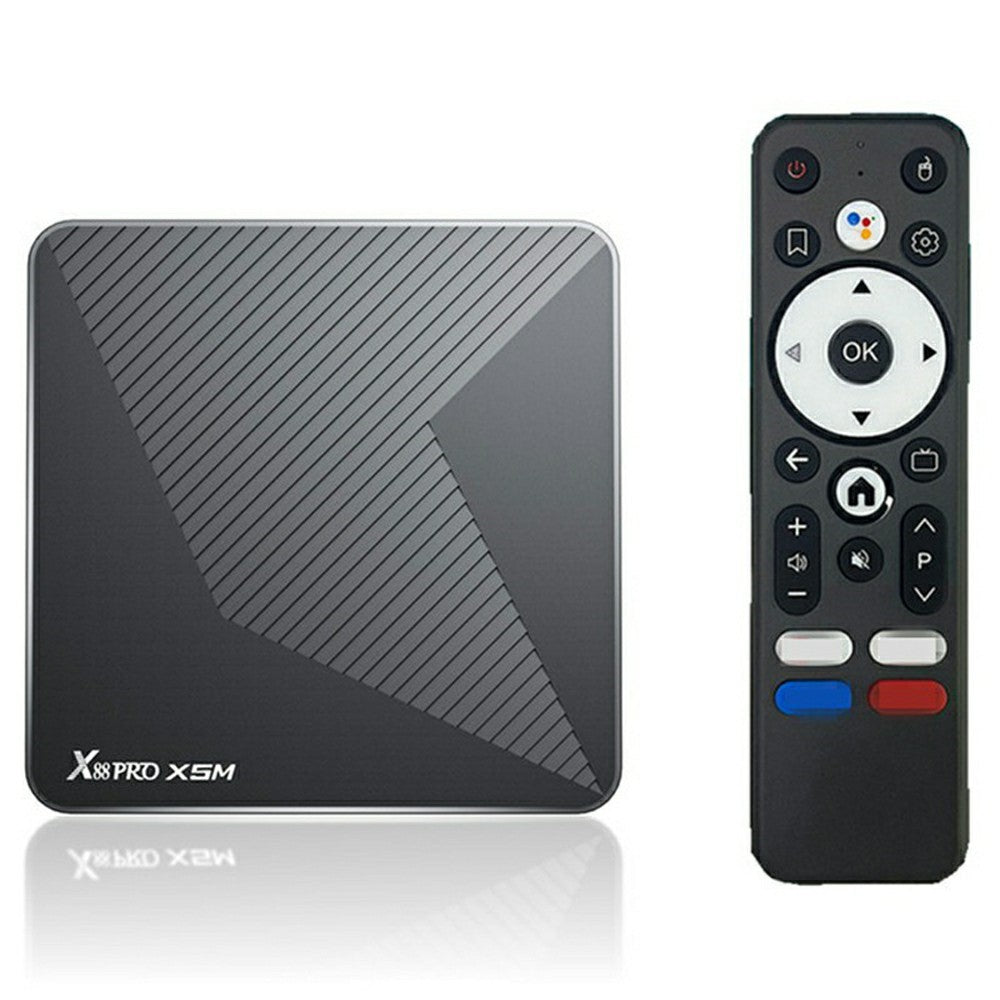 X88 PRO X5M 2+16GB Android 14 TV Box S905 6nm 4K HDR10+ WiFi 6 Bluetooth-compatible 5.0 with Voice Remote Control for Streaming