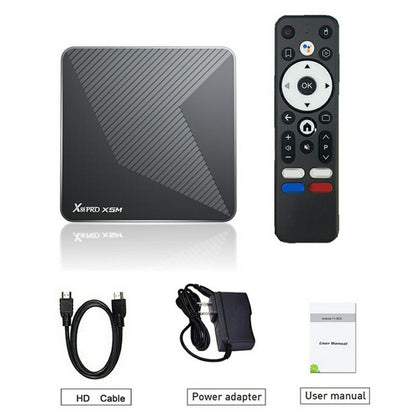 X88 PRO X5M 2+16GB Android 14 TV Box S905 6nm 4K HDR10+ WiFi 6 Bluetooth-compatible 5.0 with Voice Remote Control for Streaming