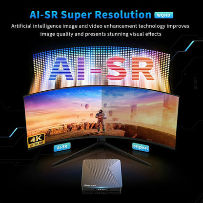 X88 PRO X5M 4+32GB Android 14 TV Box S905 6nm 4K HDR10+ WiFi 6 Bluetooth-compatible 5.0 with Voice Remote Control for Streaming