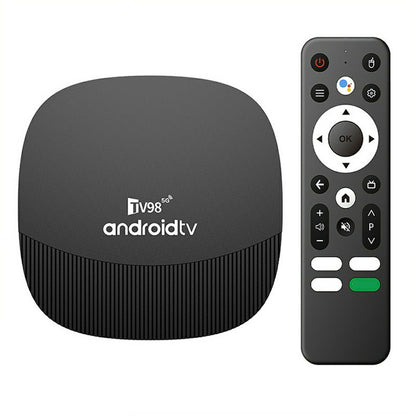 TV98 ATV MAX+ 2+16GB Android 14 TV Box Allwinner H313 8K HDR10+ Dual WiFi Bluetooth-compatible 5.0 Voice Remote Control for Smart TV