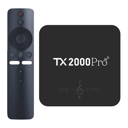 TX2000Pro 16+256GB Android TV Box 4K UHD Quad Core A53 Dual WiFi BT5.0 Media Player for Home Entertainment
