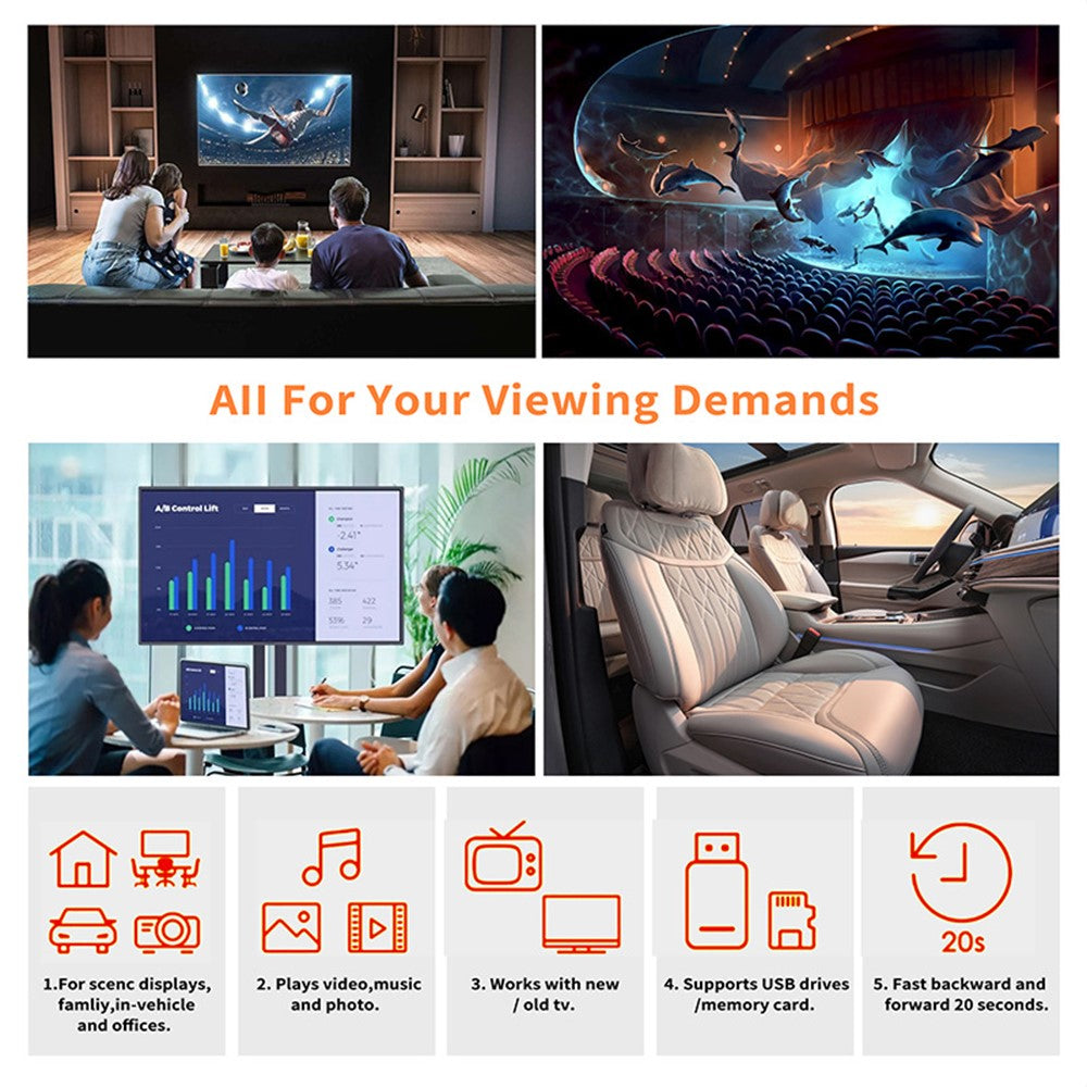 TX2000Pro 16+256GB Android TV Box 4K UHD Quad Core A53 Dual WiFi BT5.0 Media Player for Home Entertainment