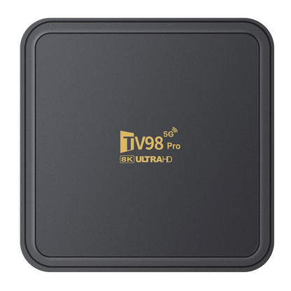 TV98 Pro 2+16GB Android TV Box 8K  /  60fps 3D HDR10+ Dual WiFi Bluetooth-compatible Voice Remote Control Media Player