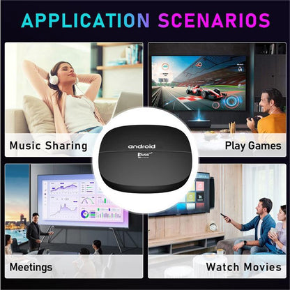 TV98 ATV H313 2+ 16GB Android TV Box 4K Ultra HD Dual WiFi Bluetooth-compatible 4.0 Voice Remote Control Media Player