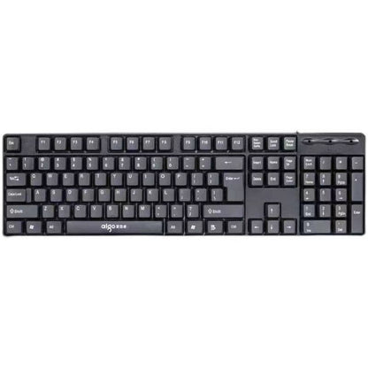 AIGO W921 Computer Wired Keyboard USB Wired Full Size 104-Key Ergonomic Design USB Cable Keyboard for Home and Office