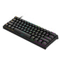 BAJEAL G101 Colorful RGB Backlit Mechanical Gaming USB Wired Keyboard Backlight Office Keyboard 61 Keys for Laptop PC Desktop Computer