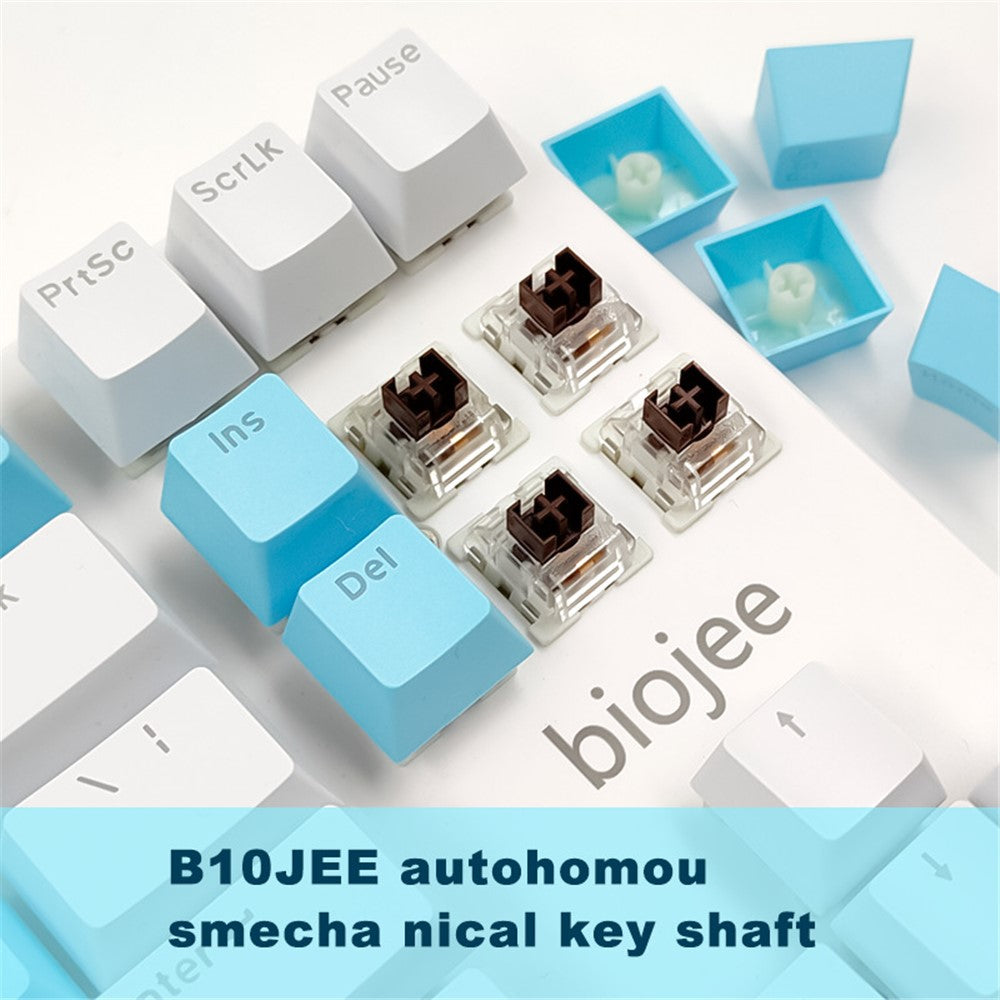 BIOJEE B87 Wired Mechanical Keyboard 87 Keys Gaming Keyboard Brown Switch Keyboard with Backlit for E-Sports