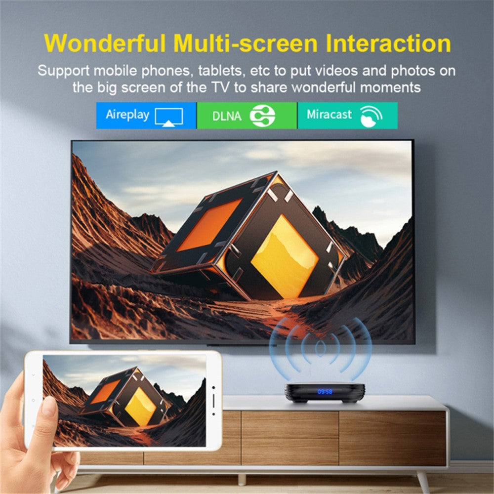 HK1 RBOX-H8S 4K Ultra HD Smart TV Box Dual-band WiFi Android 12.0 TV Box (2GB+16GB)