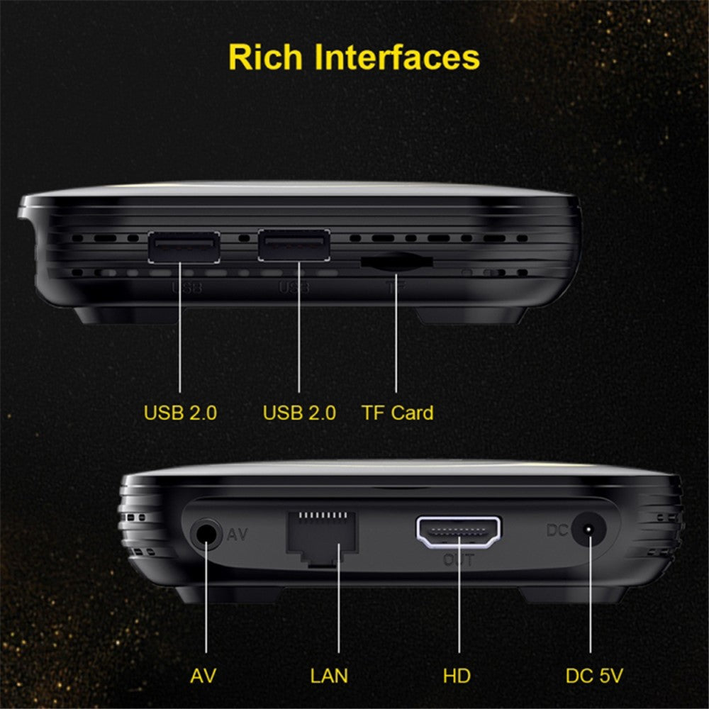 HK1 RBOX-H8S 4K Ultra HD Mini Smart TV Box 4GB+64GB Dual-band WiFi Android 12.0 TV Box