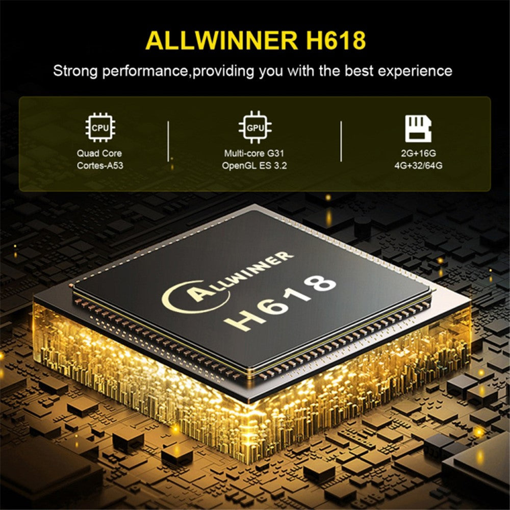 HK1 RBOX-H8S 4K Ultra HD Mini Smart TV Box 4GB+64GB Dual-band WiFi Android 12.0 TV Box