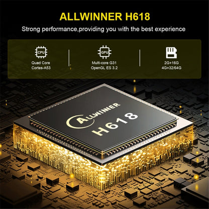 HK1 RBOX-H8S 4K Ultra HD Mini Smart TV Box 4GB+64GB Dual-band WiFi Android 12.0 TV Box
