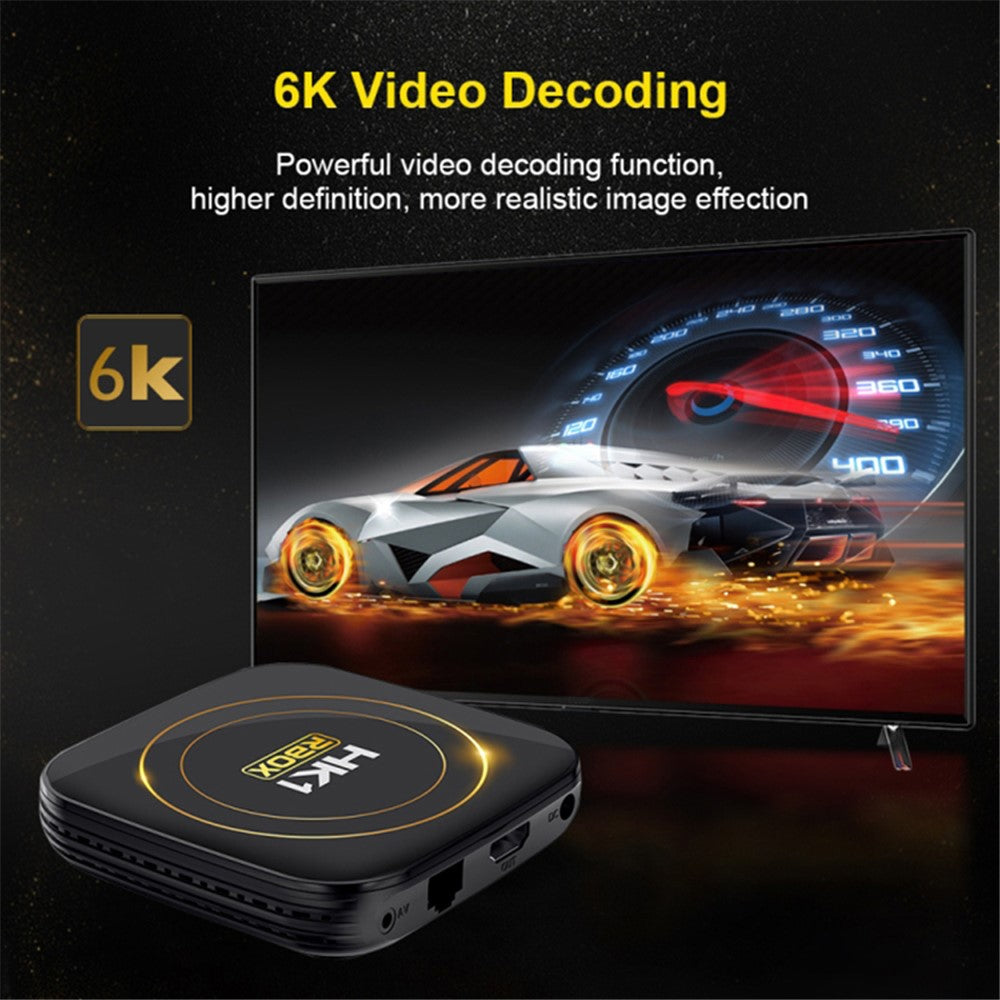 HK1 RBOX-H8S 4K Ultra HD Mini Smart TV Box 4GB+64GB Dual-band WiFi Android 12.0 TV Box