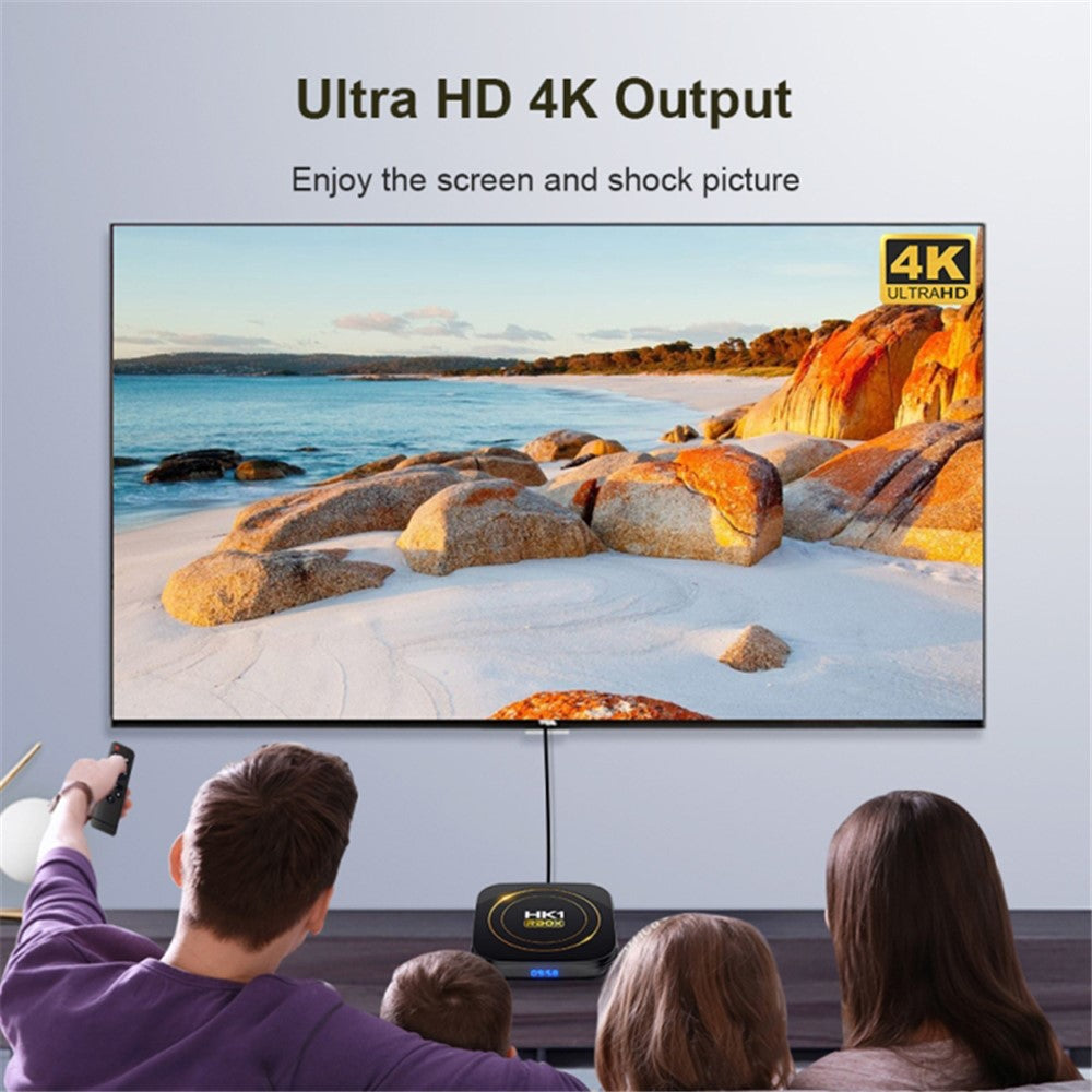 HK1 RBOX-H8S 4K Ultra HD Mini Smart TV Box 4GB+64GB Dual-band WiFi Android 12.0 TV Box