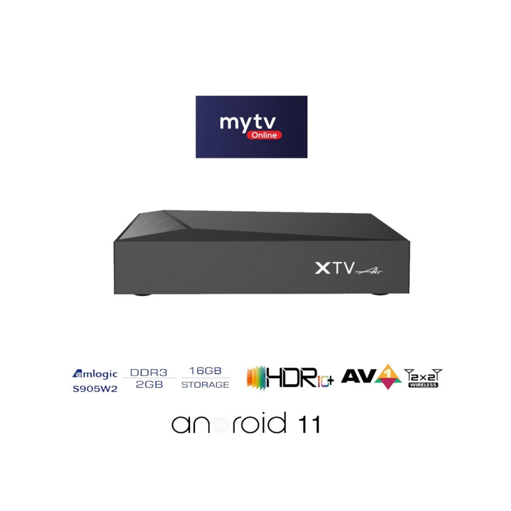 XTV Air HD 4K Android TV Box 2GB+16GB Network Set Top Box with Infrared Remote Controller