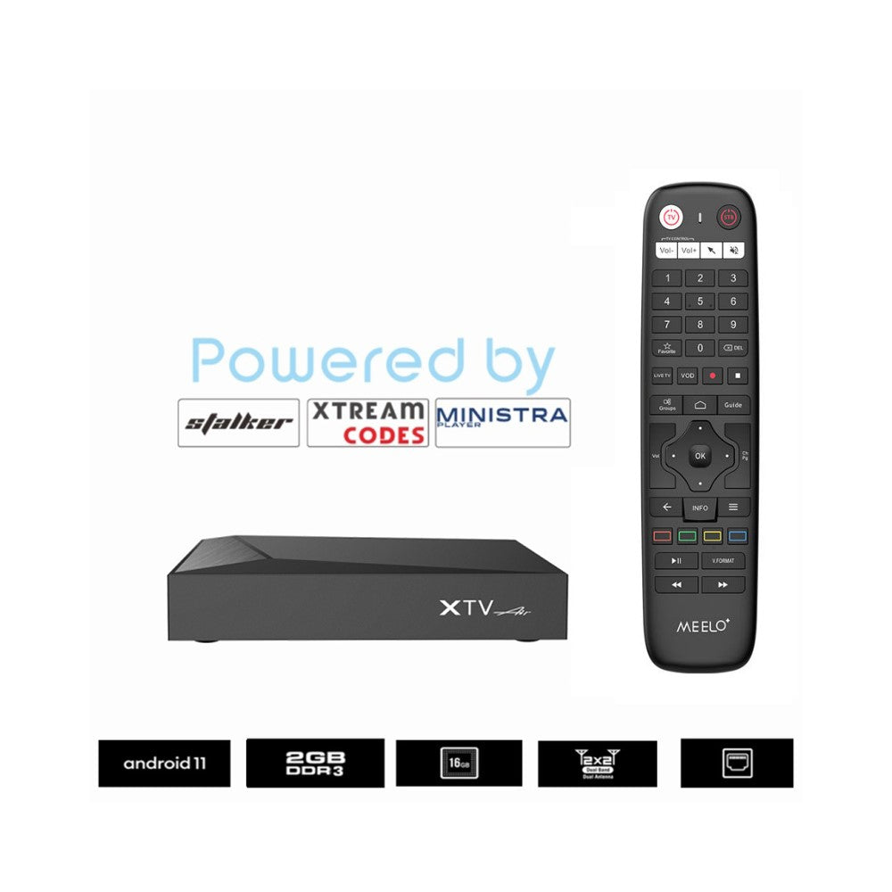 XTV Air HD 4K Android TV Box 2GB+16GB Network Set Top Box with Infrared Remote Controller