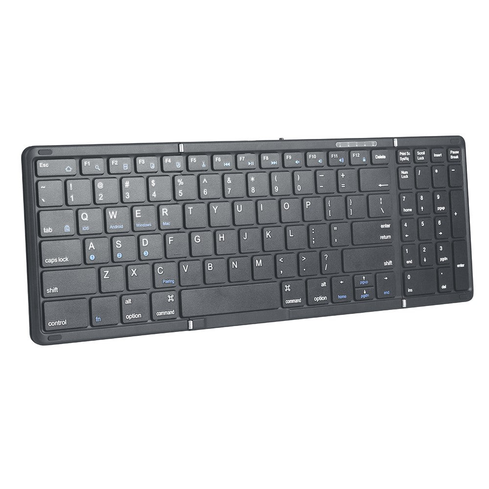 B099 Rechargeable Folding Silent Keyboard for Cell Phones, Tablets, Computers, and Laptops 3-Mode Wireless Bluetooth-compatible Keyboard