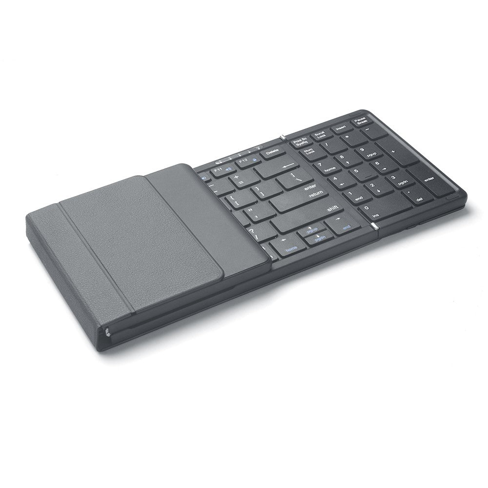 B099 Rechargeable Folding Silent Keyboard for Cell Phones, Tablets, Computers, and Laptops 3-Mode Wireless Bluetooth-compatible Keyboard