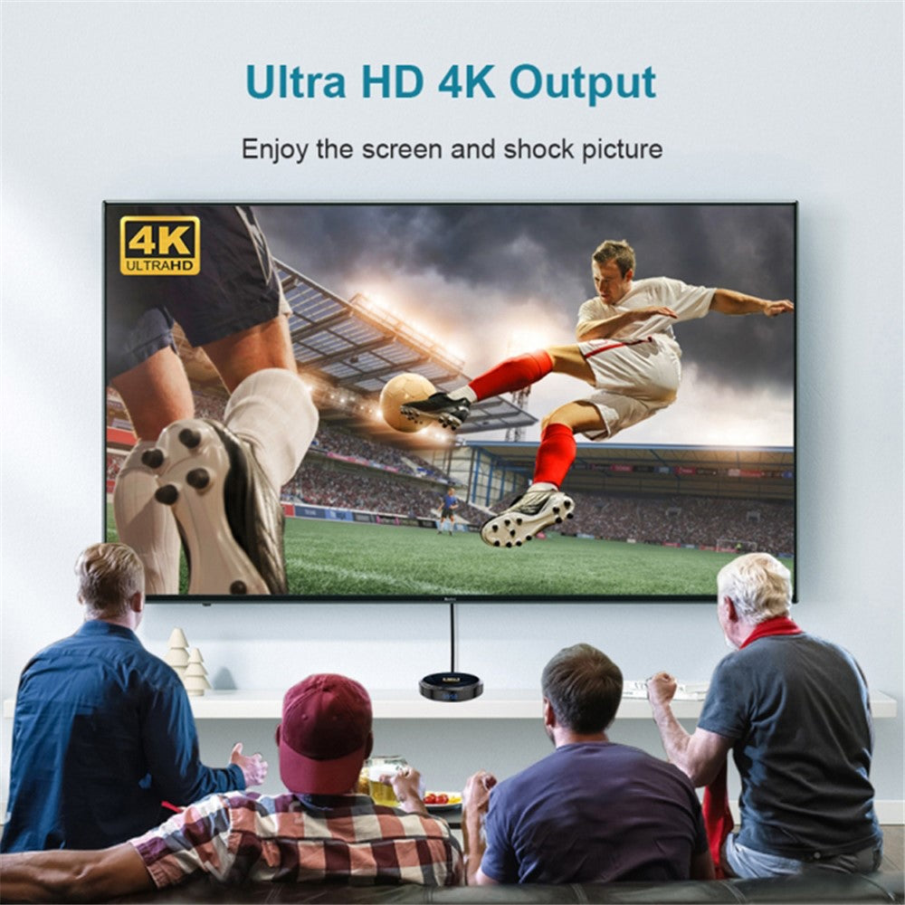 HK1 RBOX-H8-H618 2GB+16GB Mini Set-top Box Android 12 Ultra HD 4K Output TV Box Support 6K Video Decoding