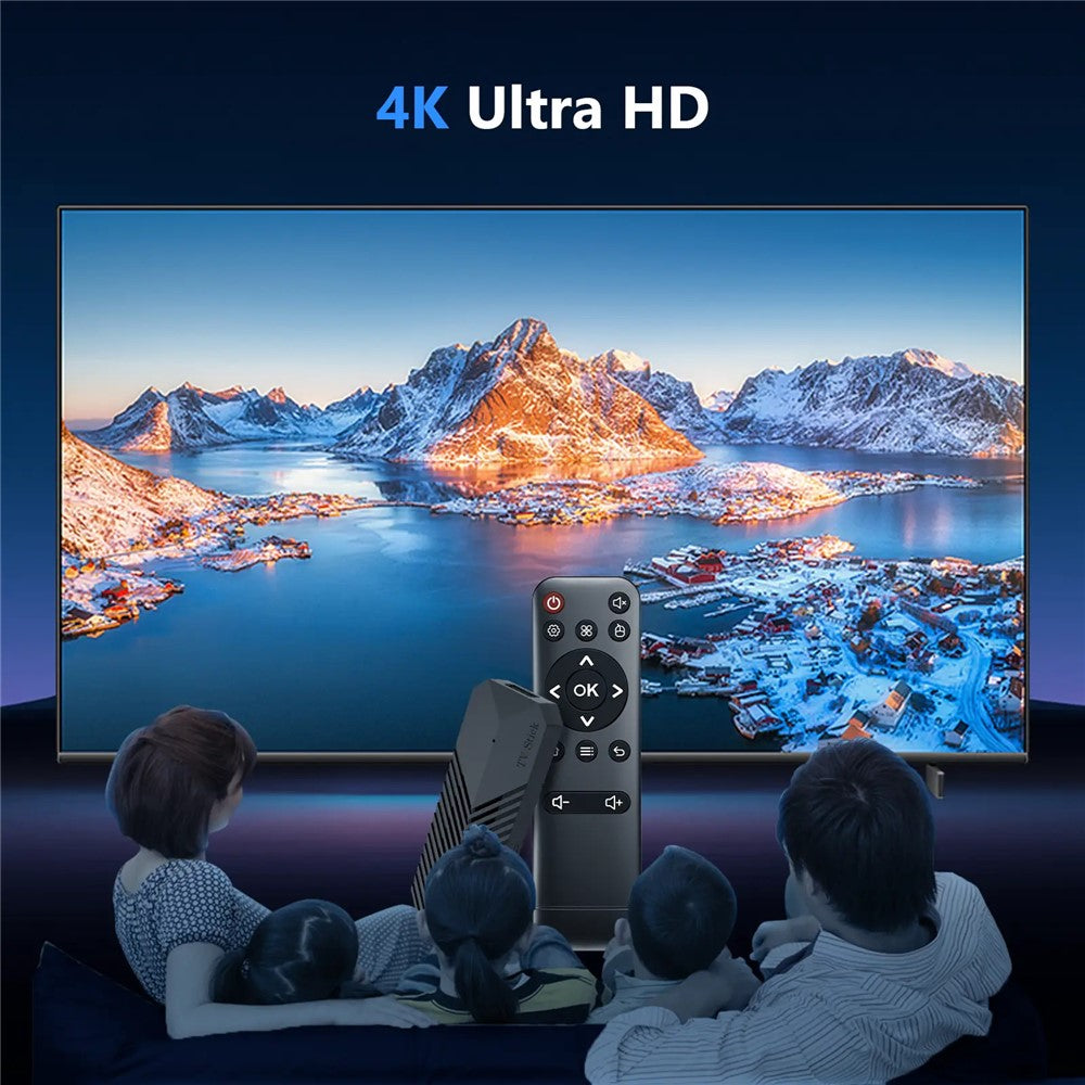 T3MINI Android 10 2.4G WiFi Mini Smart TV Stick 4K Ultra HD Media Player,  1GB+8GB