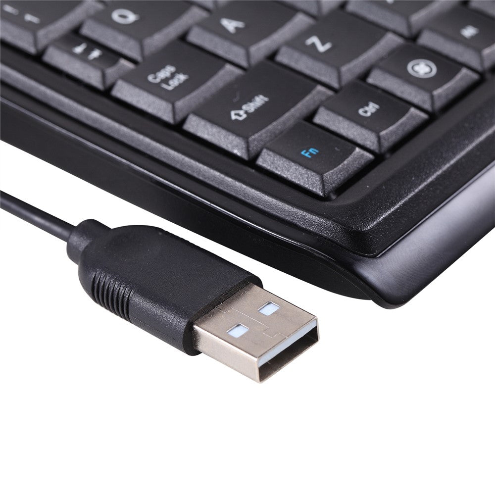 MCSAITE 8017 Slim Design Laptop Computer USB Wired Keyboard for Home and Office