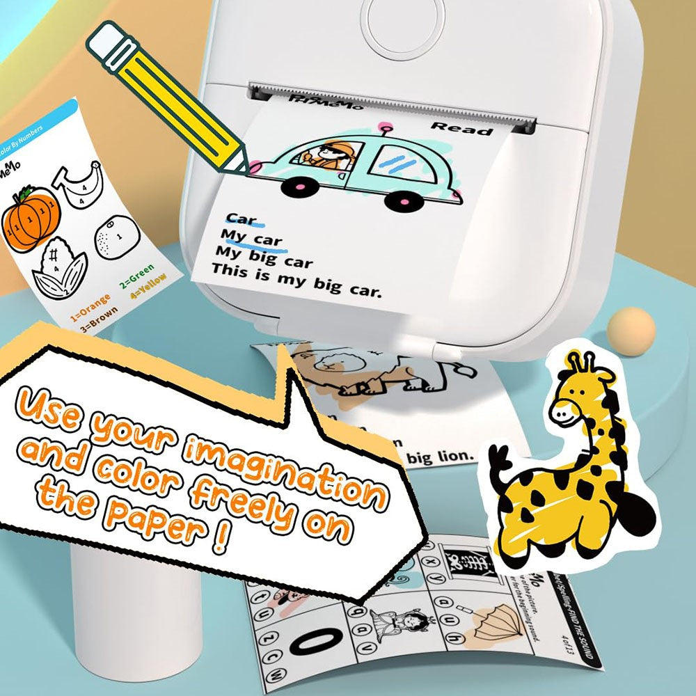 PHOMEMO T02 Mini Thermal Printer Bluetooth-compatible Home Label Printing Device