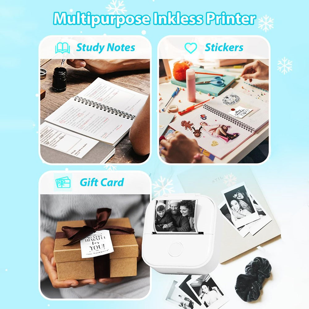 PHOMEMO T02 Mini Thermal Printer Bluetooth-compatible Home Label Printing Device