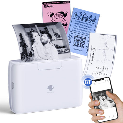 PHOMEMO M04S Mini Bluetooth-compatible Inkless Thermal Printer Wireless Photos Labels Notes Printer