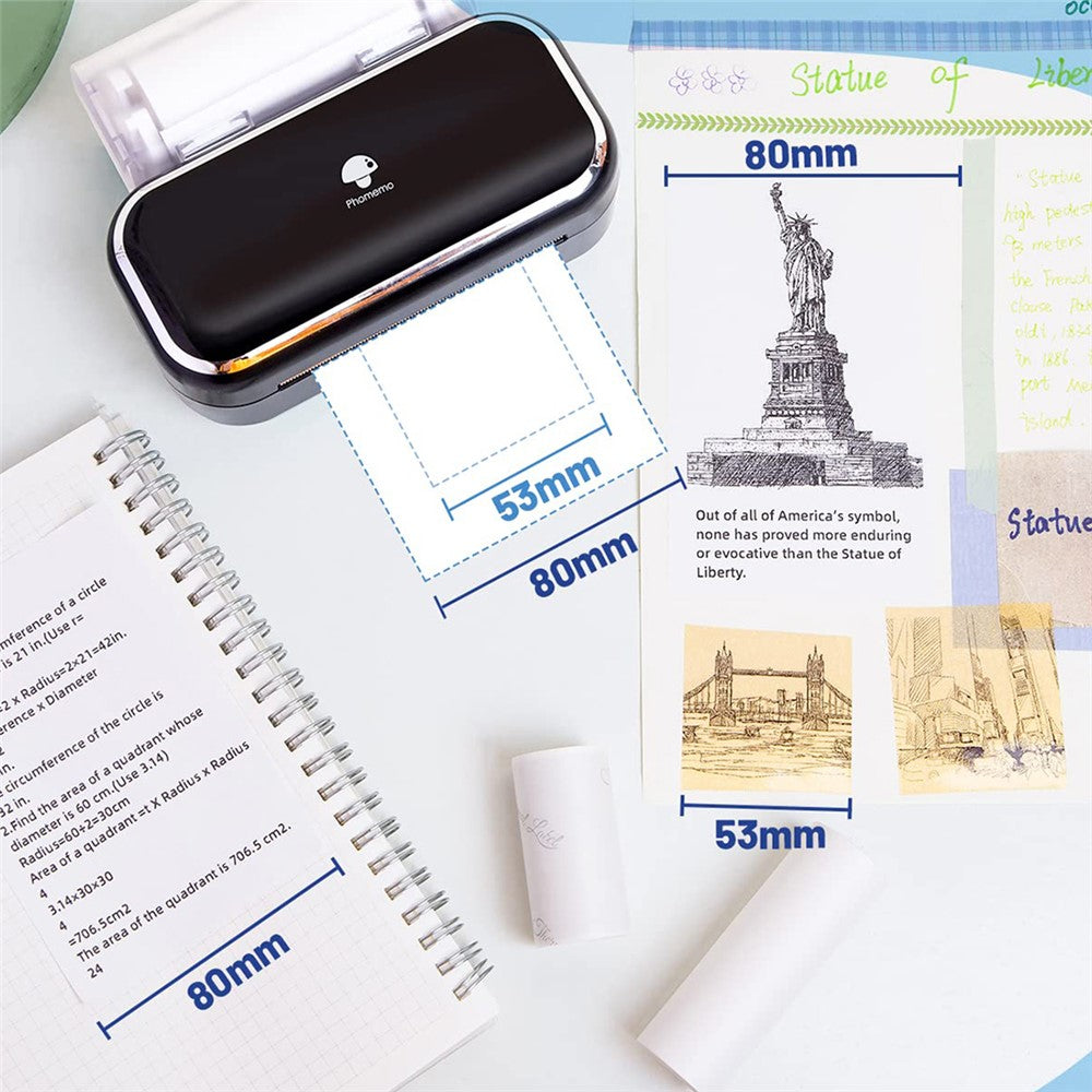 PHOMEMO M03 Portable Thermal Printer 203DPI Wireless Label Photo Printer