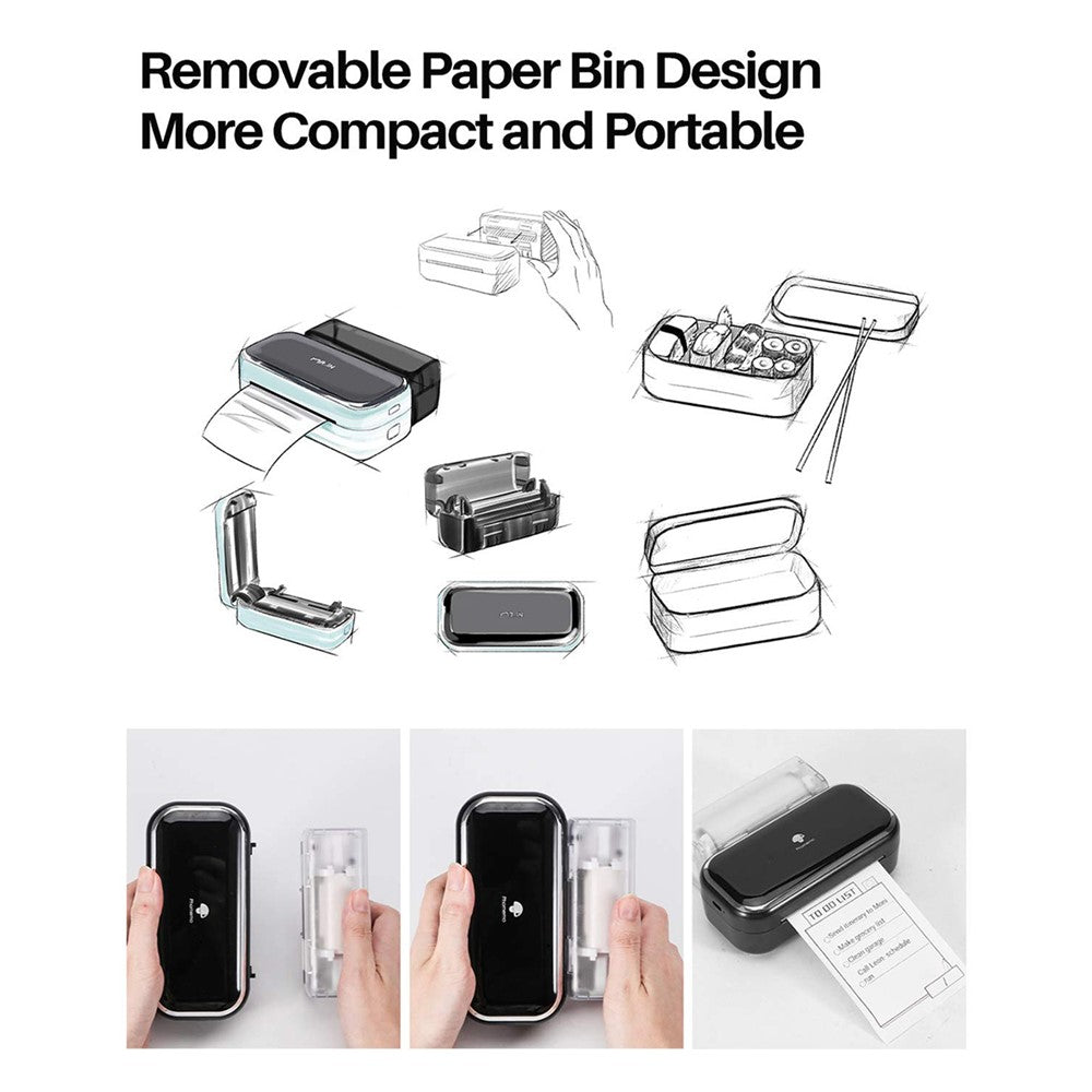 PHOMEMO M03 Portable Thermal Printer 203DPI Wireless Label Photo Printer