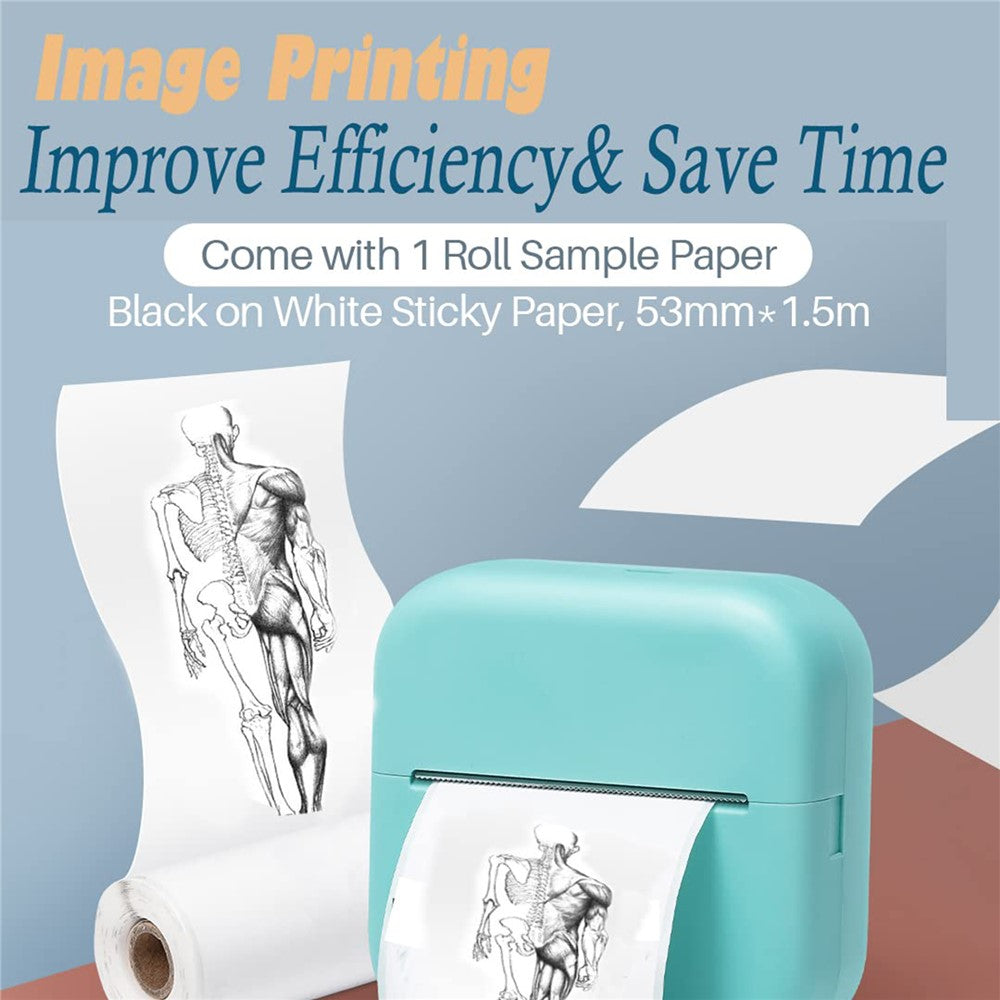 PHOMEMO M02X Pocket Bluetooth-compatible Printer Wireless Thermal Label Printer