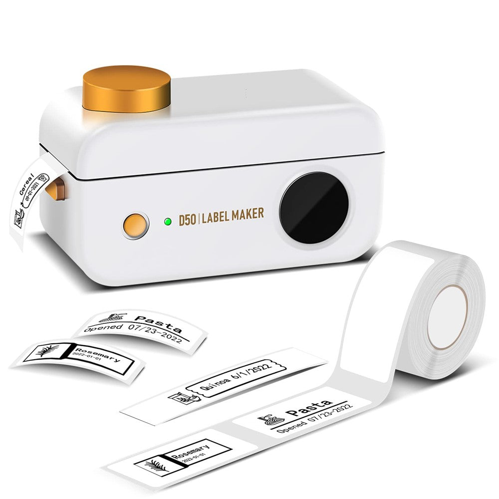 PHOMEMO D50 Wireless Label Maker Machine 180DPI Mini Pocket Thermal Label Printer