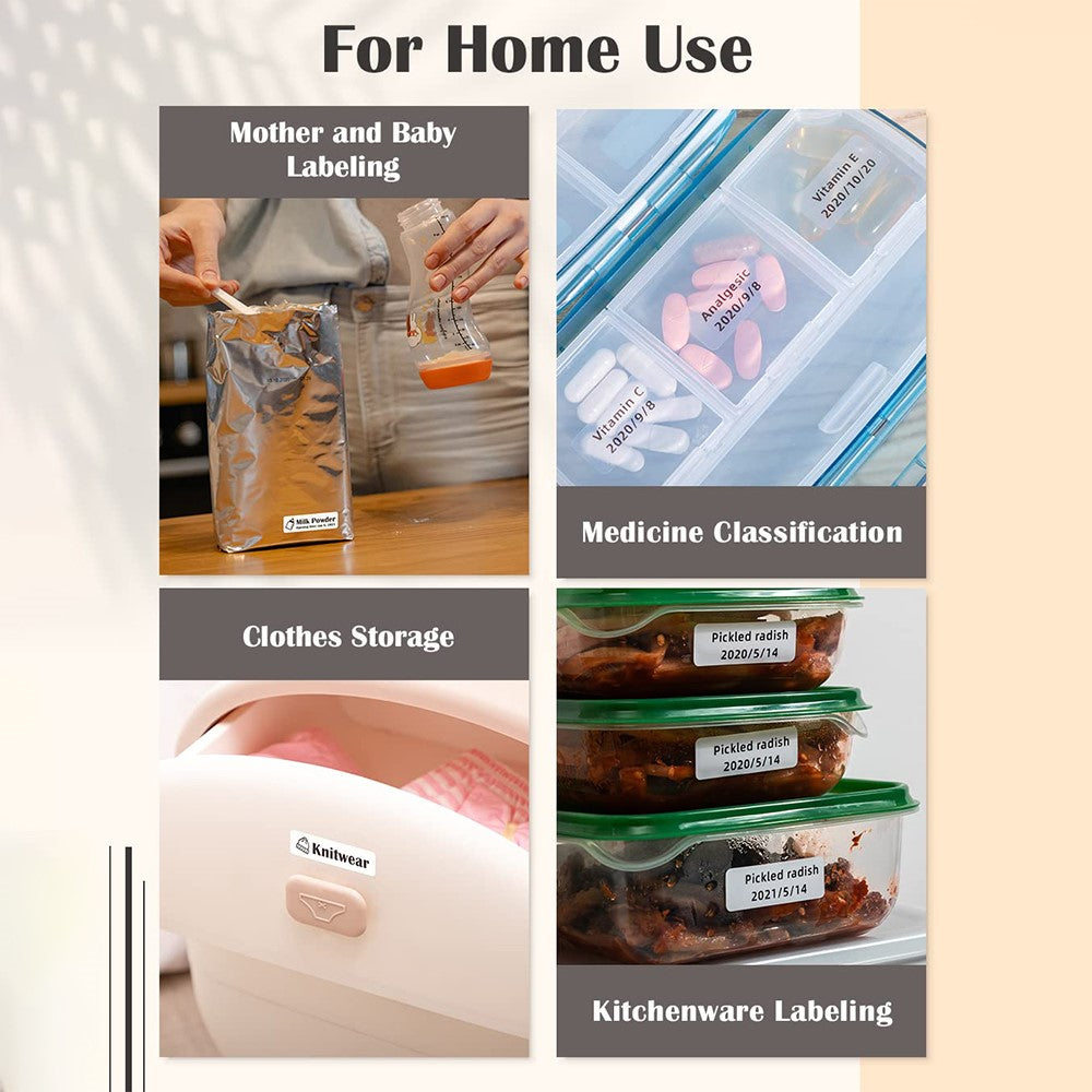 PHOMEMO Q30S DIY Sticker Label Maker Machine Mini Pocket Bluetooth-compatible Thermal Label Printer