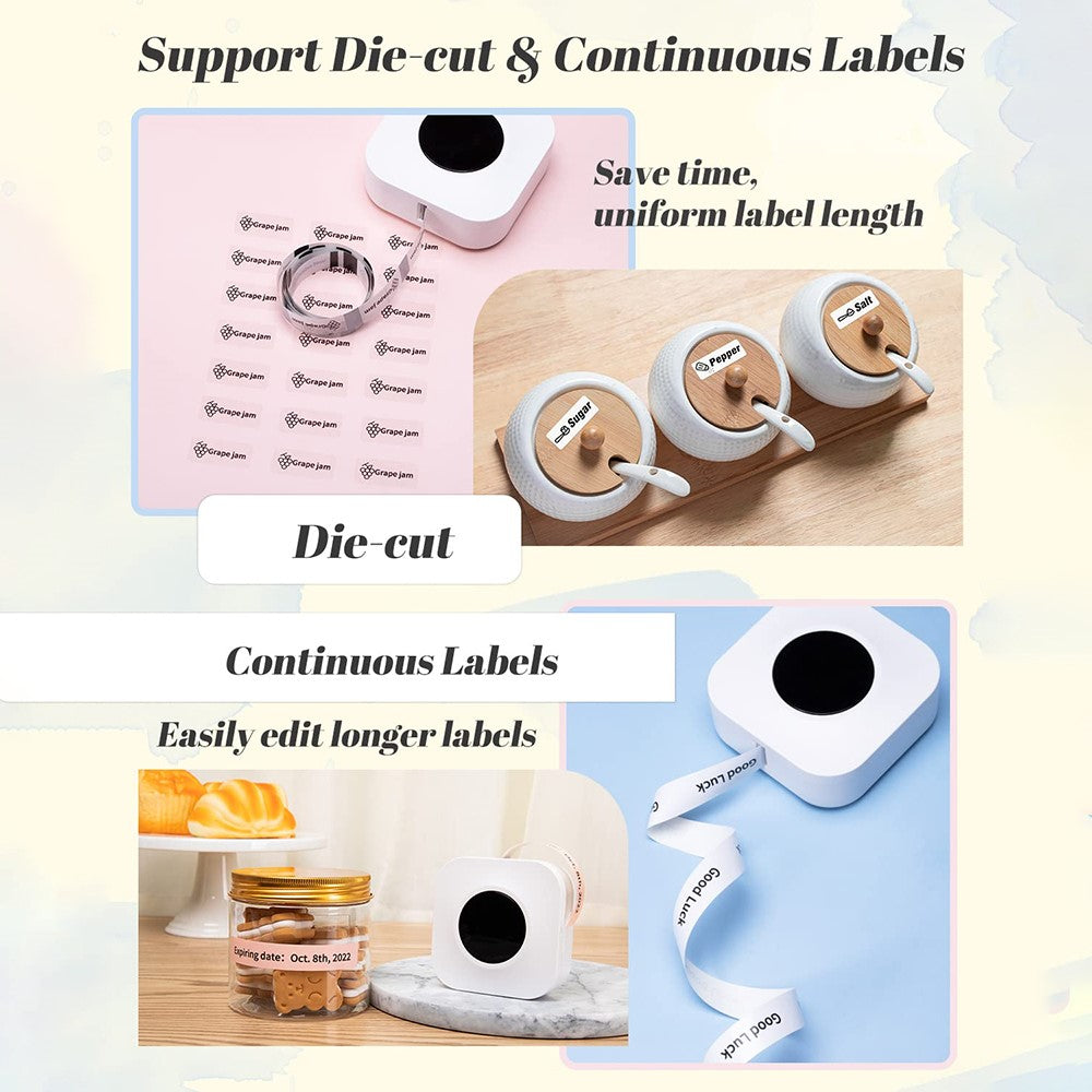 PHOMEMO Q30S DIY Sticker Label Maker Machine Mini Pocket Bluetooth-compatible Thermal Label Printer