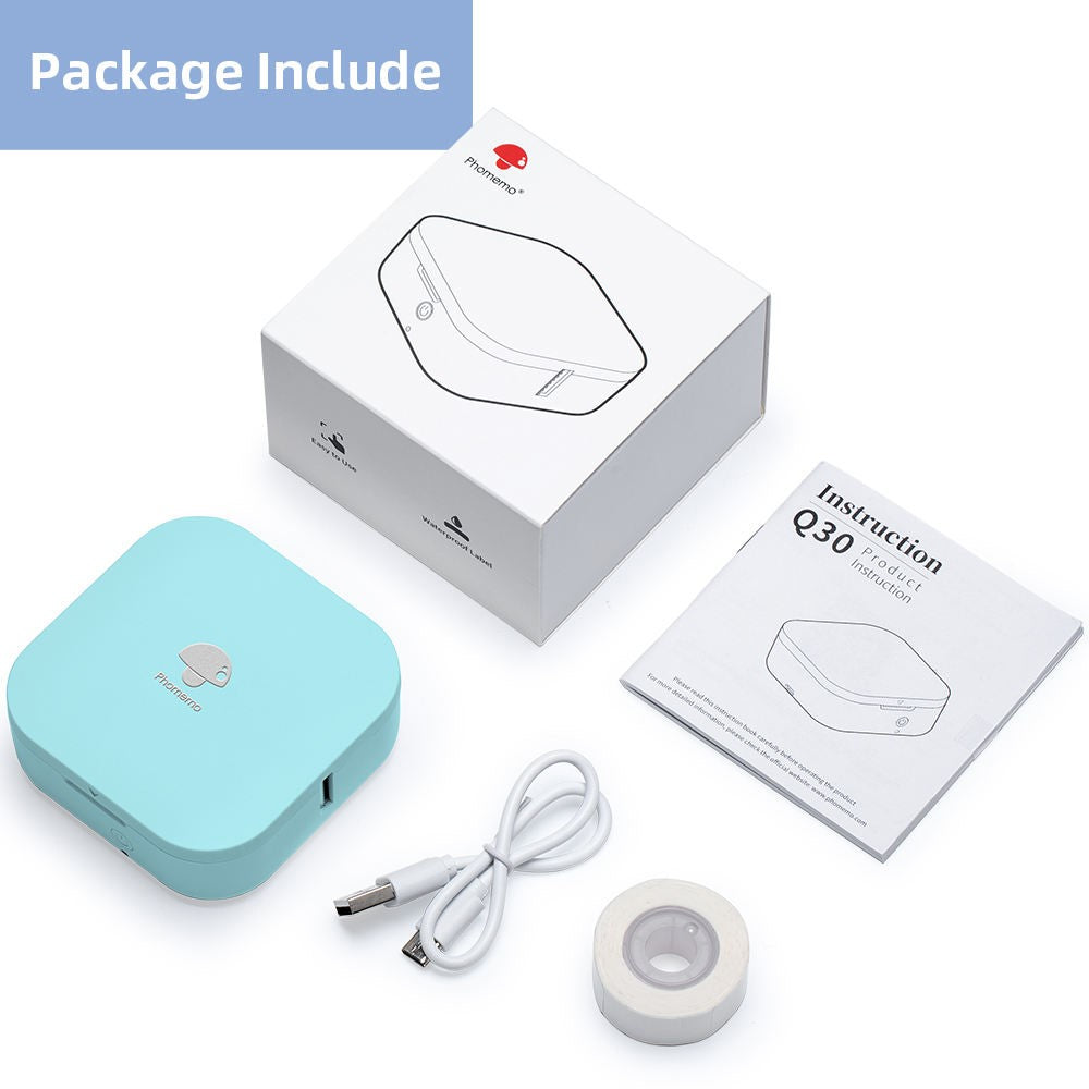 PHOMEMO Q30 Wireless Label Printer Mini Printer Pocket Thermal Label Maker