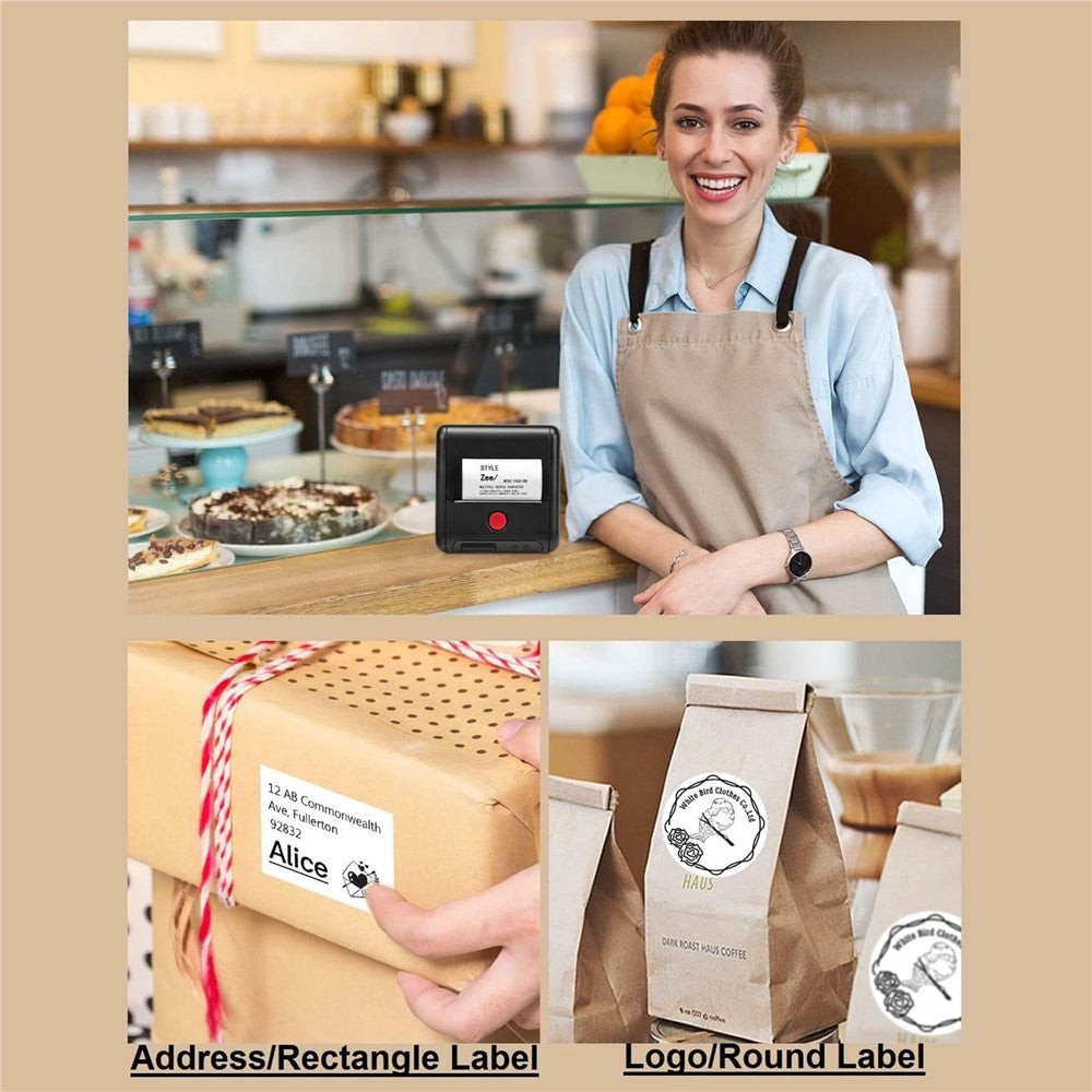PHOMEMO M200 Mini Thermal Label Maker 203DPI Bluetooth-compatible Barcode Labeler