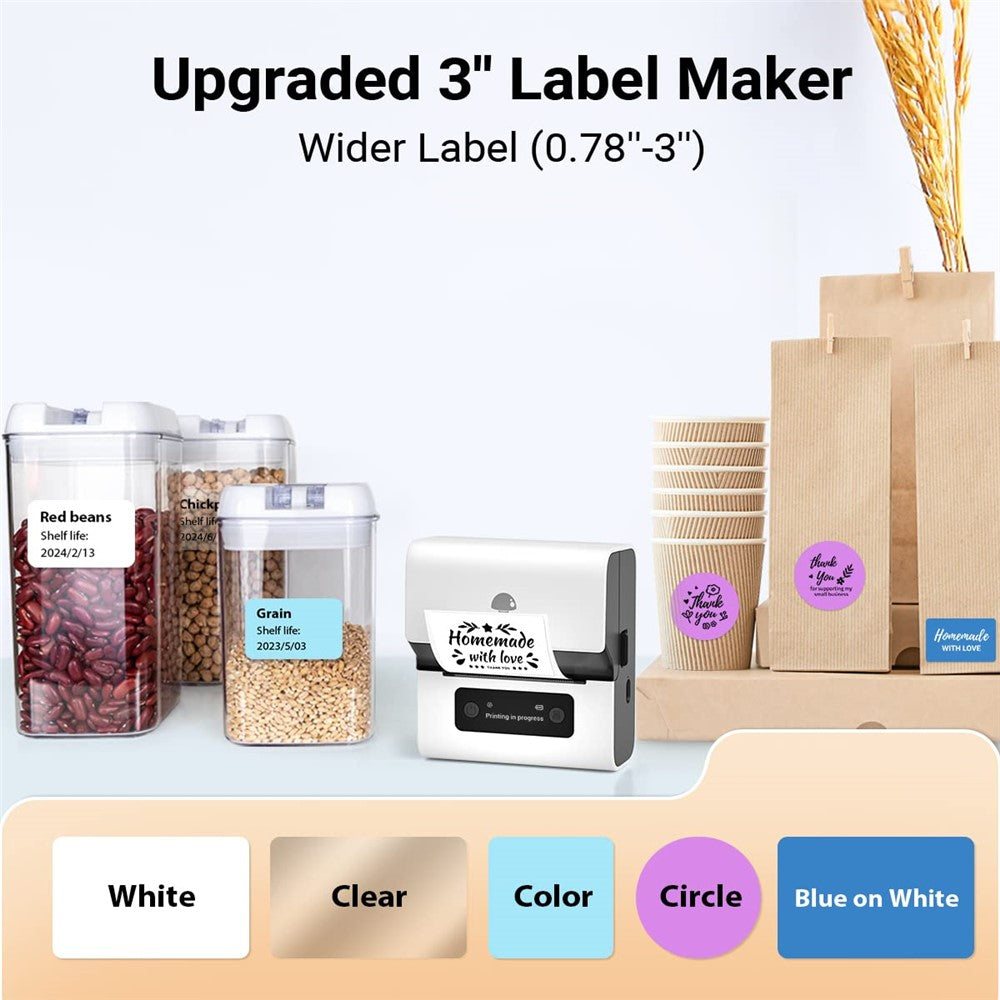 PHOMEMO M221 Thermal Wireless Label Printer Mini Barcode Printer Bluetooth-compatible Label Maker