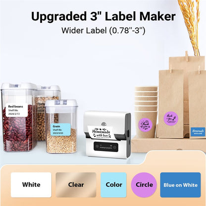 PHOMEMO M221 Thermal Wireless Label Printer Mini Barcode Printer Bluetooth-compatible Label Maker