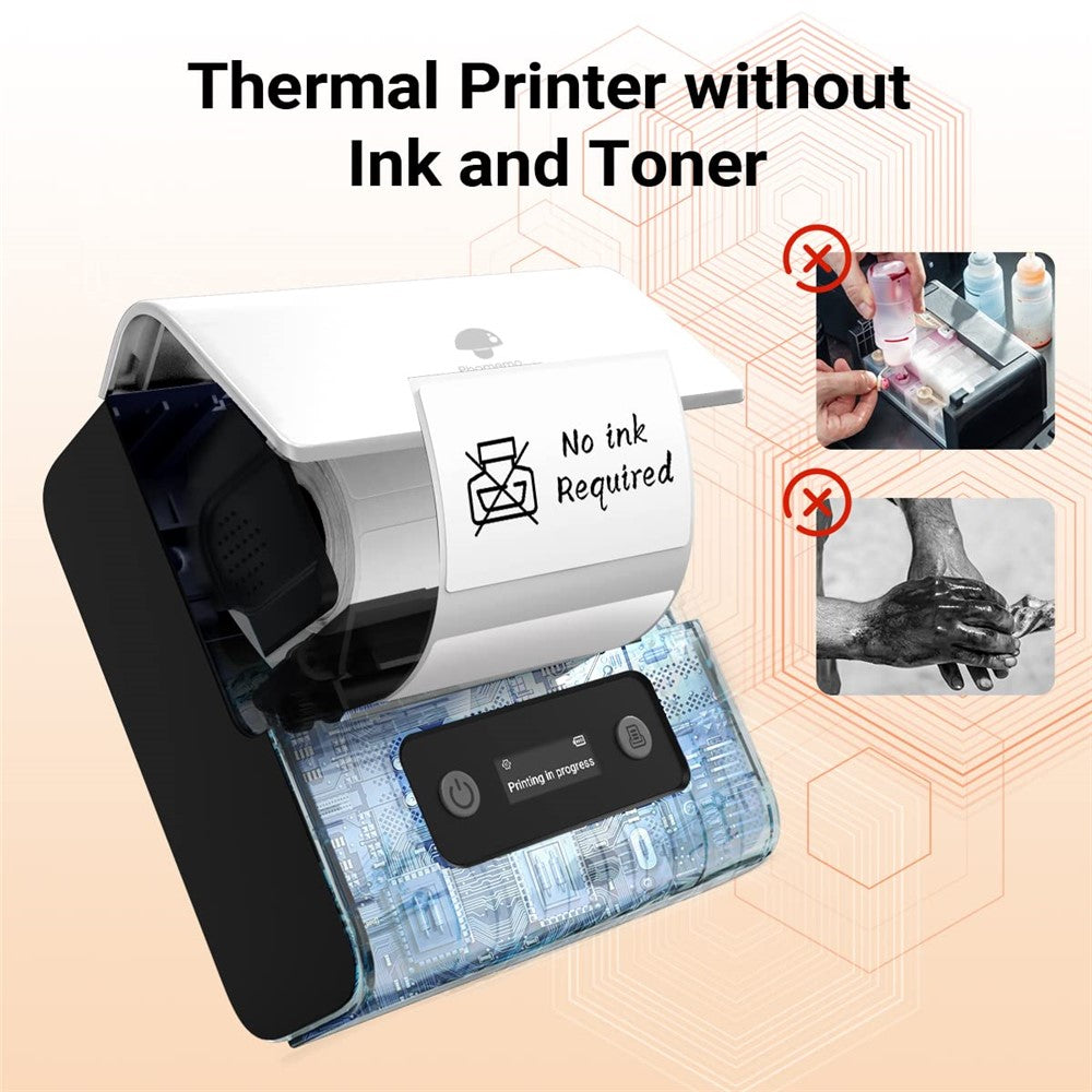 PHOMEMO M221 Thermal Wireless Label Printer Mini Barcode Printer Bluetooth-compatible Label Maker
