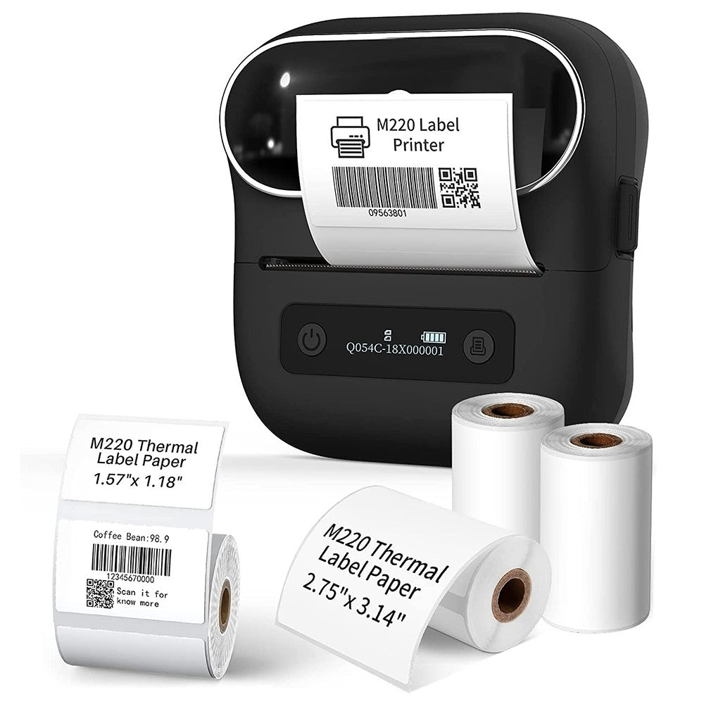 PHOMEMO M220 Mini Thermal Printer Bluetooth-compatible Home Barcode Self-Adhesive Label Printing Device