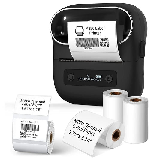 PHOMEMO M220 Mini Thermal Printer Bluetooth-compatible Home Barcode Self-Adhesive Label Printing Device