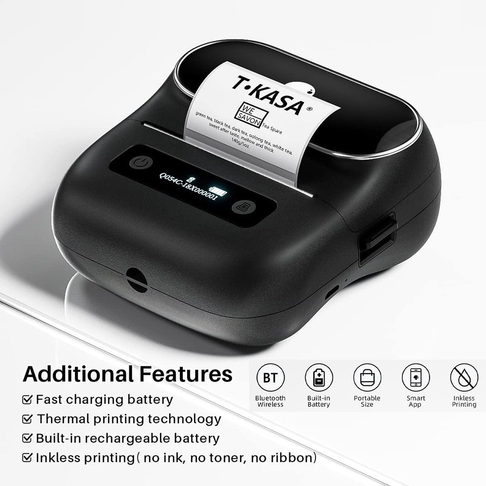 PHOMEMO M220 Mini Thermal Printer Bluetooth-compatible Home Barcode Self-Adhesive Label Printing Device