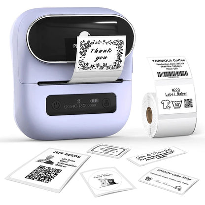 PHOMEMO M220 Mini Thermal Printer Bluetooth-compatible Home Barcode Self-Adhesive Label Printing Device