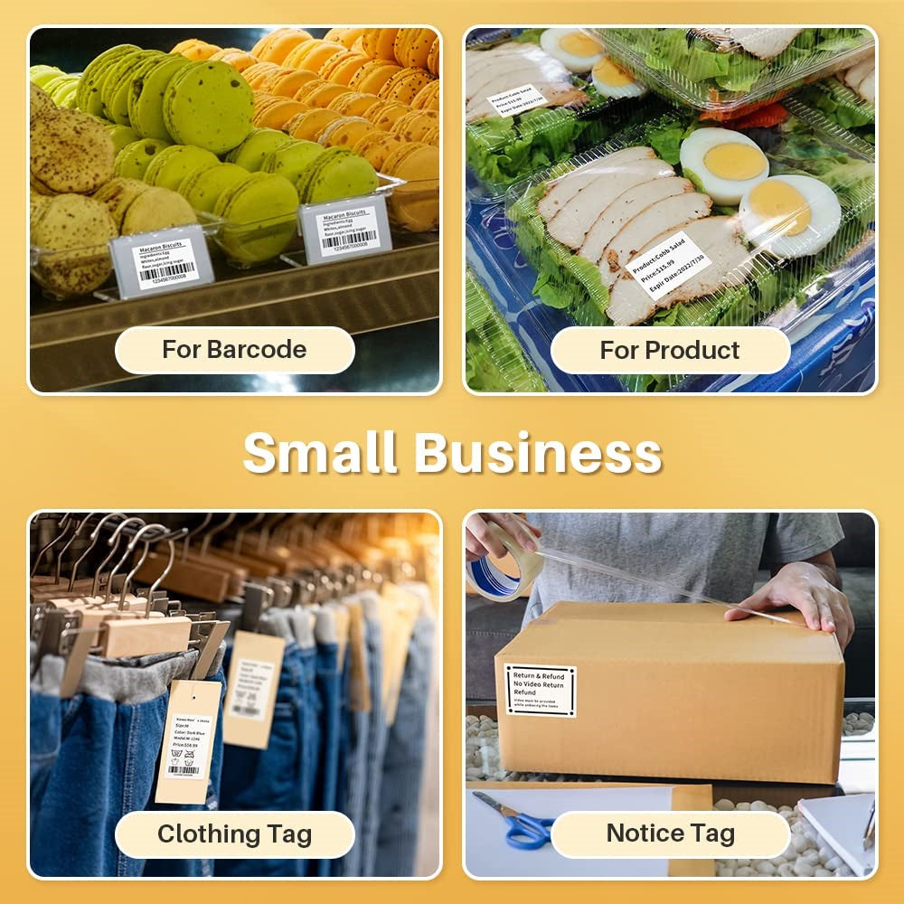 PHOMEMO M120 Bluetooth-compatible Inkless Thermal Printer Wireless Barcode Label Price Tag Printer