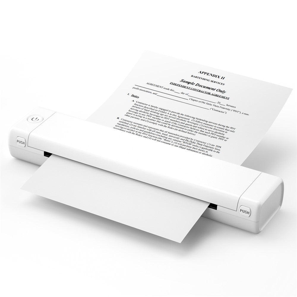 PHOMEMO M08F Bluetooth-compatible Inkless Thermal Printer Document Contract A4 Paper Printer, A4 Version / 210mm Print Width