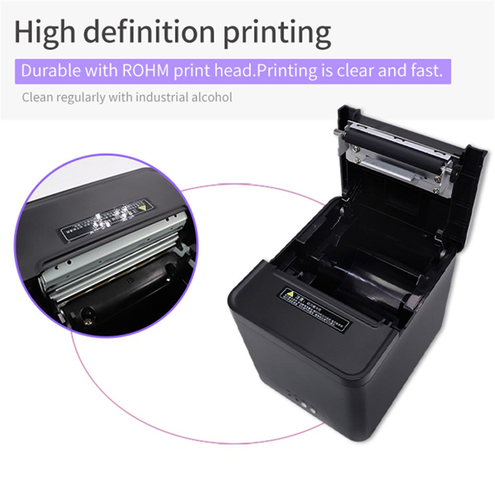 80A Thermal Receipt Printer POS Printing Tool with 80mm Printing Width