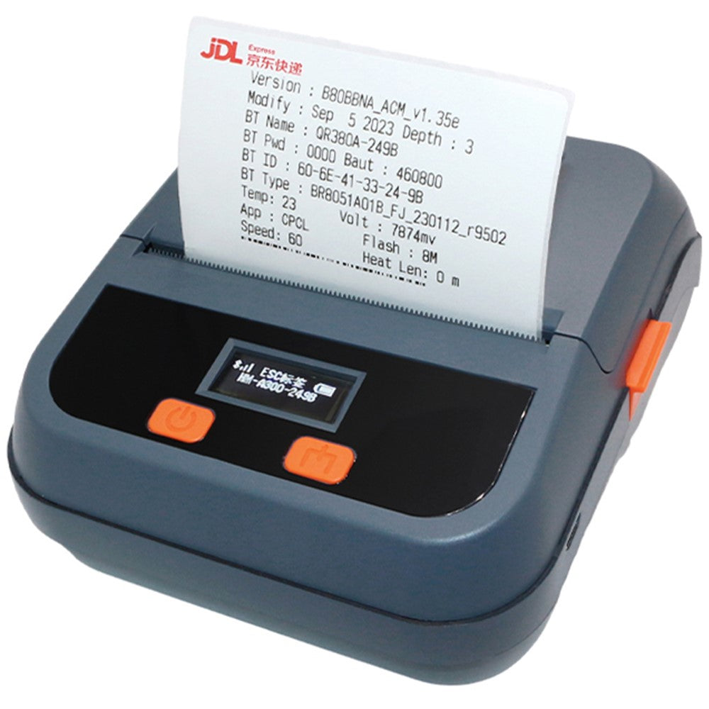 TPL80H Portable Thermal Label Printer Wireless Mobile Receipt Printer, USB+Bluetooth-compatible Version