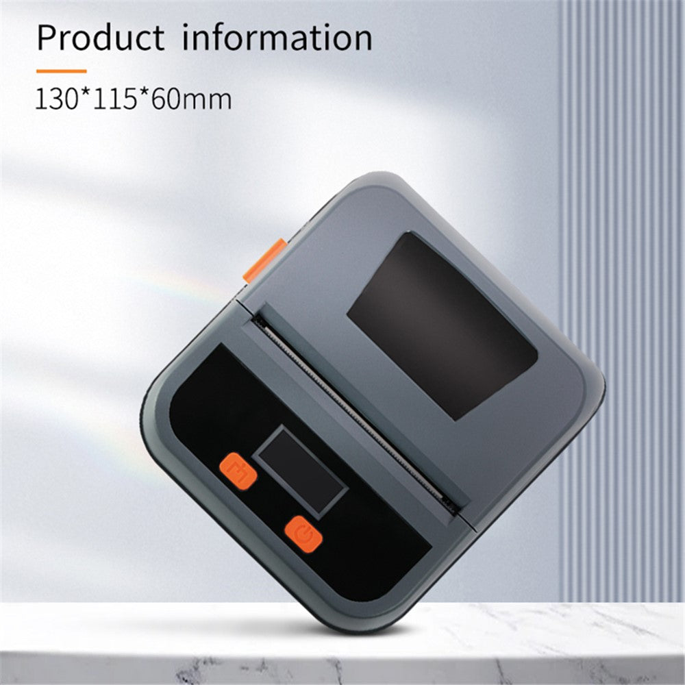TPL80H Portable Thermal Label Printer Wireless Mobile Receipt Printer, USB+Bluetooth-compatible Version